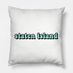 Minty Staten Island Pillow