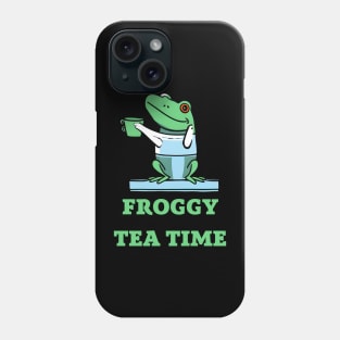 Froggy tea time Phone Case