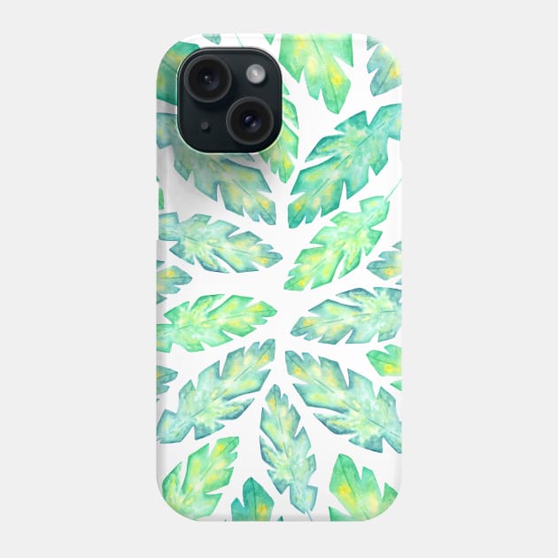 Tropical banana leaves Phone Case by ApricotBlossomDesign