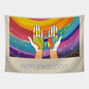 Hand Reflexology Art Tapestry