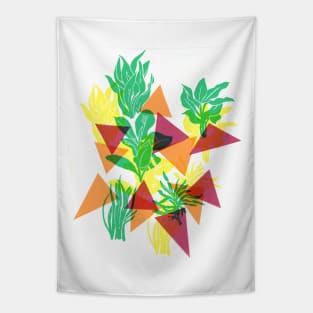 Plants and Shapes Tapestry