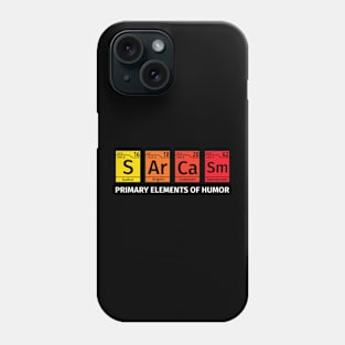 periodic table - sarcasm - primary elements of humor Phone Case