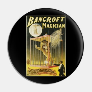 Vintage Magic Poster Art, Frederick Bancroft, the Magician Pin