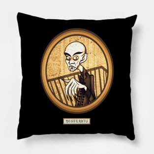 Nosferatu Hallway Portrait Pillow