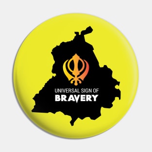 Khanda (Universal Sign of Bravery) Pin