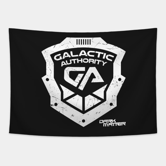 Dark Matter - Galactic Authority Shield Tapestry by BadCatDesigns