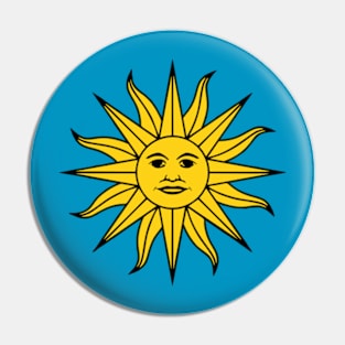 Uruguayan Civil War Sun of May Flag Pin