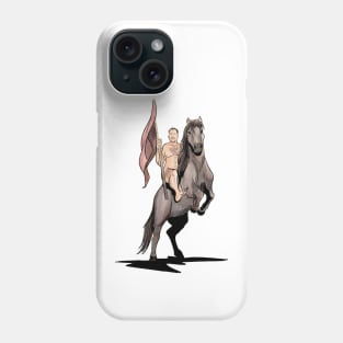 Nick Naked on a Horse Phone Case