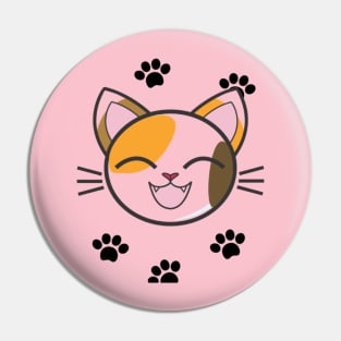 smiling cat Pin