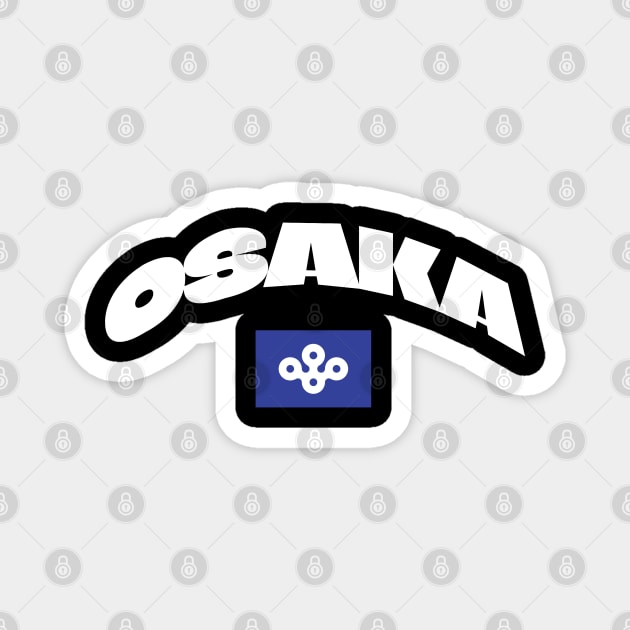 Osaka, Japan City Flag Magnet by Issho Ni