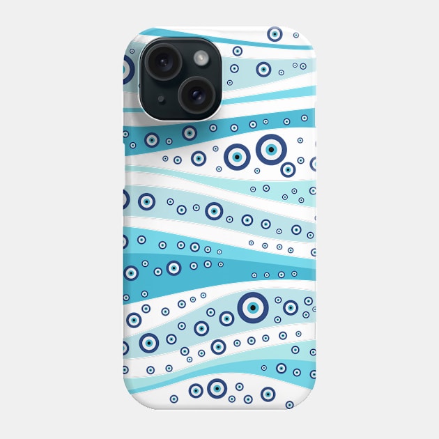 Nazar pattern - Turkish Eye charm Phone Case by Nartissima