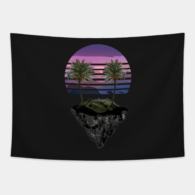 Palm Island Space Tapestry by jaml-12