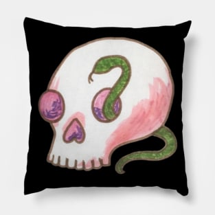 Skull and Snake Pillow