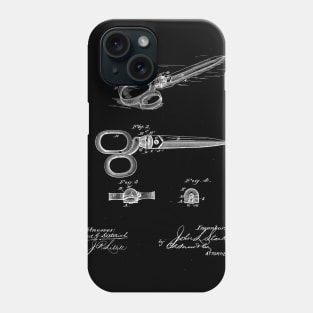 Scissors Vintage Patent Drawing Phone Case