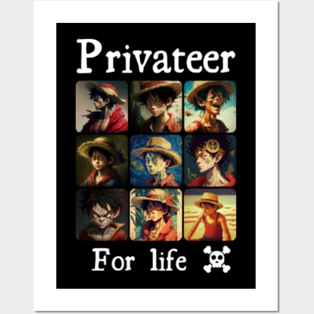 Monkey D Luffy One Piece affiches et impressions par Indi Creator - Printler