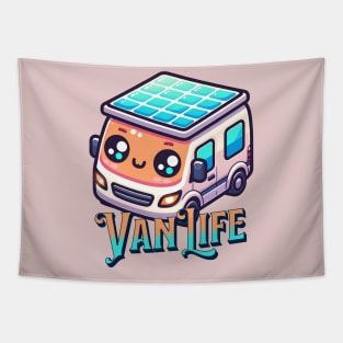 Van Life in a cute little graphic design Tapestry