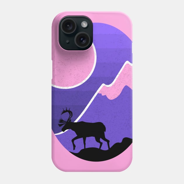 Pink Landscape Phone Case by White Feathers Designs