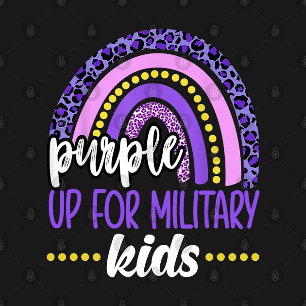 Purple up for military kids Rainbow Military child Month by Shaniya Abernathy