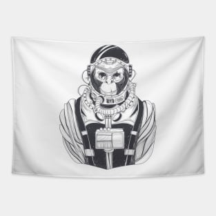 monkey astronaut Tapestry