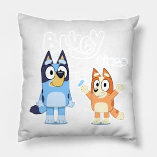 Bluey & Bingo Pillow