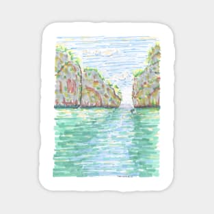 Thailand colorful Phuket waterscape Magnet