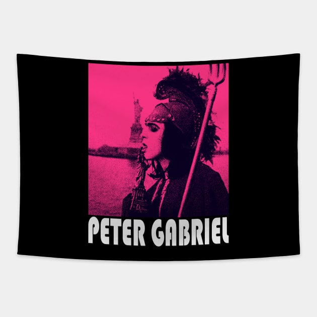 Vintage Pen Sketch-Peter Gabriel Tapestry by Mysimplicity.art