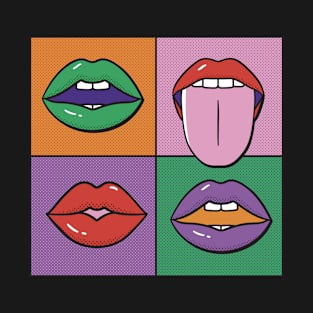 Pop art mouths painting T-Shirt