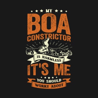 Funny Boa Constrictor Snake Owner Gift T-Shirt