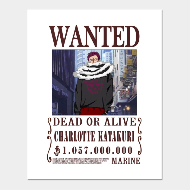 Charlotte Katakuri One Piece Wanted One Piece Posters And Art Prints Teepublic