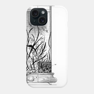 Illuminated Aquarium Vintage Patent Hand Drawing Phone Case