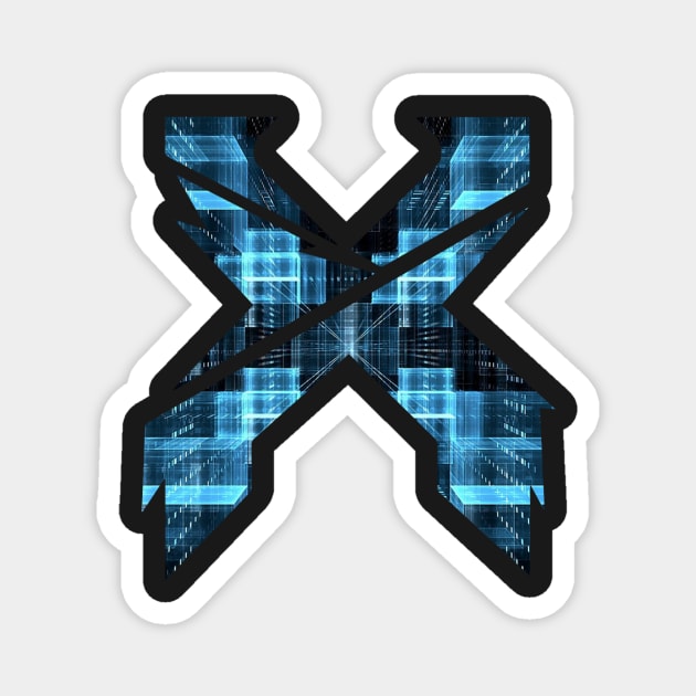 Blue Excision Logo Magnet by chillayx