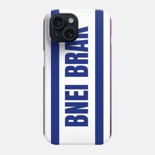 Bnei Brak City in Israel Flag Colors Phone Case