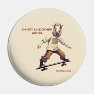 Depressed Goat Pin