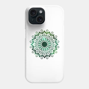 Green Garden Mandala Phone Case