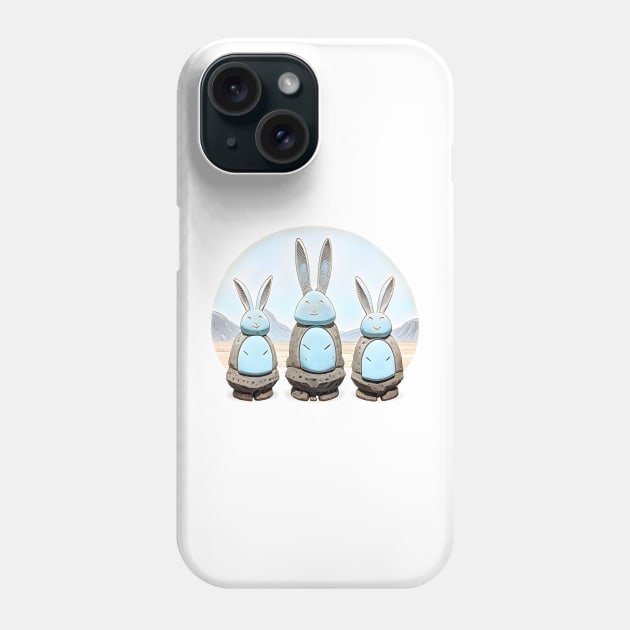 Stone Bunnies Phone Case by popkulturniy