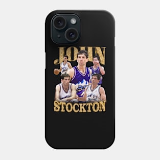 Vintage John Stockton 90s Retro Phone Case