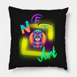 Monkey Art Pillow