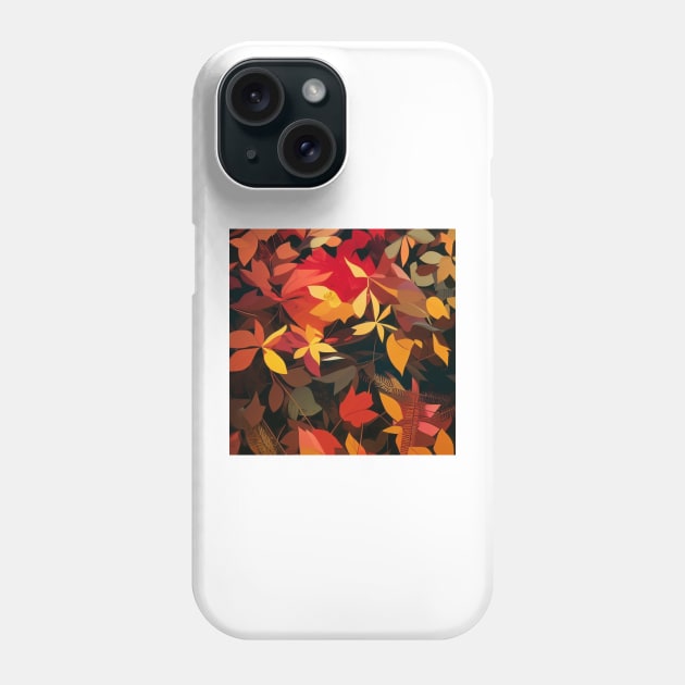 Bright Autumn Leaves Phone Case by DANAROPER