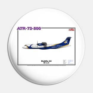 Avions de Transport Régional 72-500 - Buddha Air (Art Print) Pin