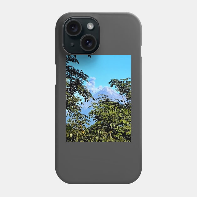 Fire, active volcano Phone Case by DAVT