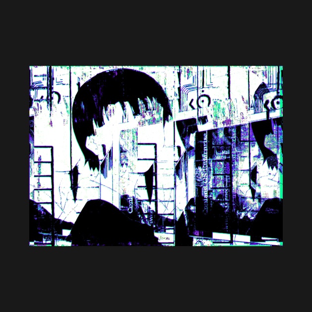 lain echo glitch by Alheak