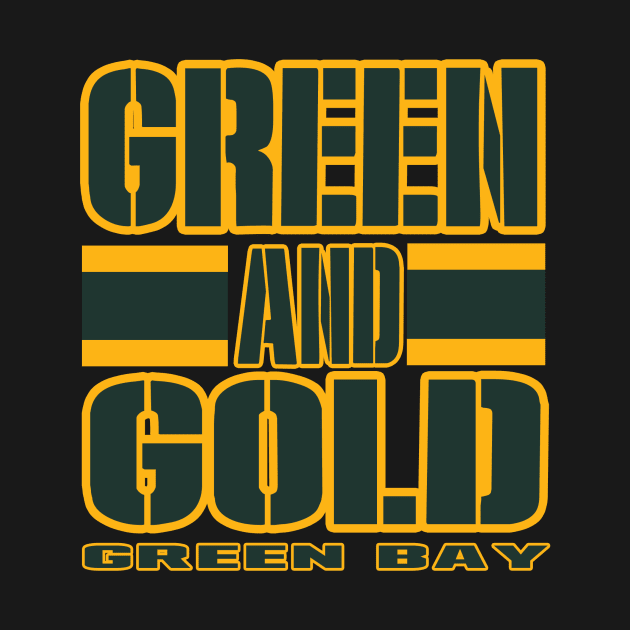 Green Bay LYFE Green and Gold GB True Football Colors! by OffesniveLine