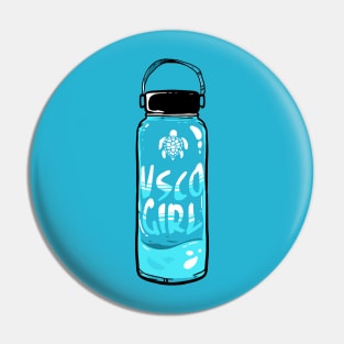 VSCO GIRL TURTLE HYDRO FLASK  Stickers Pin