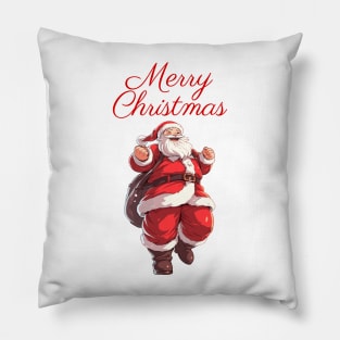 Merry Christmas Cartoon Santa Pillow