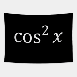 Math Couple Cosine Squared (White) Tapestry