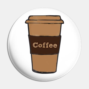 Coffee Cup T-Shirt Pin