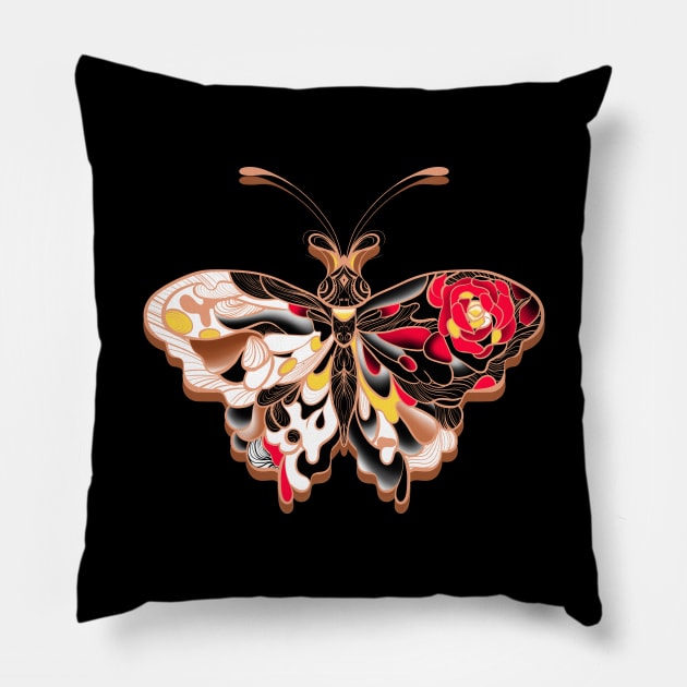 BUTTERFLY Pillow by MAYRAREINART