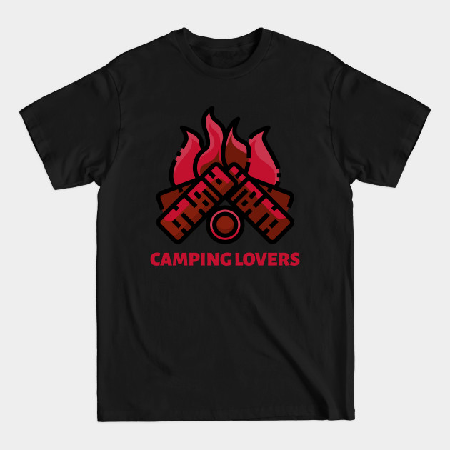 Disover Camping Lovers Campfire - Happy Camper - T-Shirt