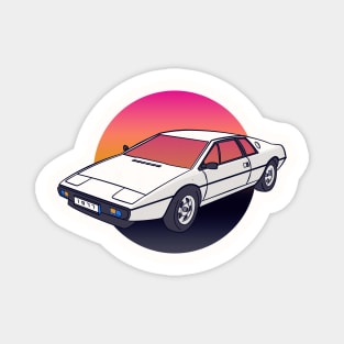 the vaporwave car of the future Magnet