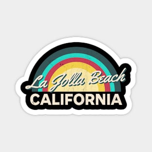 La Jolla Beach California Vintage Sunset Magnet